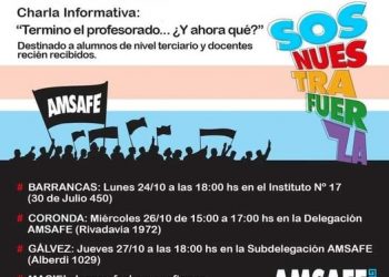 Amsafe  diseño una serie de Charlas y arranca en Barrancas.