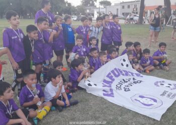 Multitudinario debut de la Escuelita de Fútbol del Club Sportivo Almafuerte