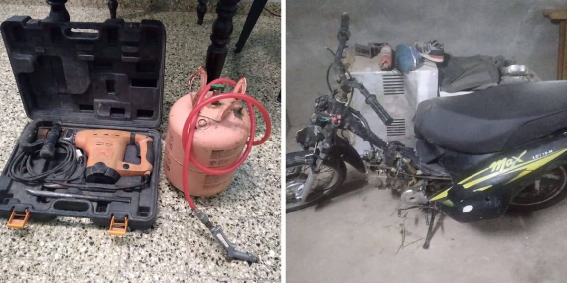 Gessler: Dos menores aprehendidos tras un hurto y persecución en moto