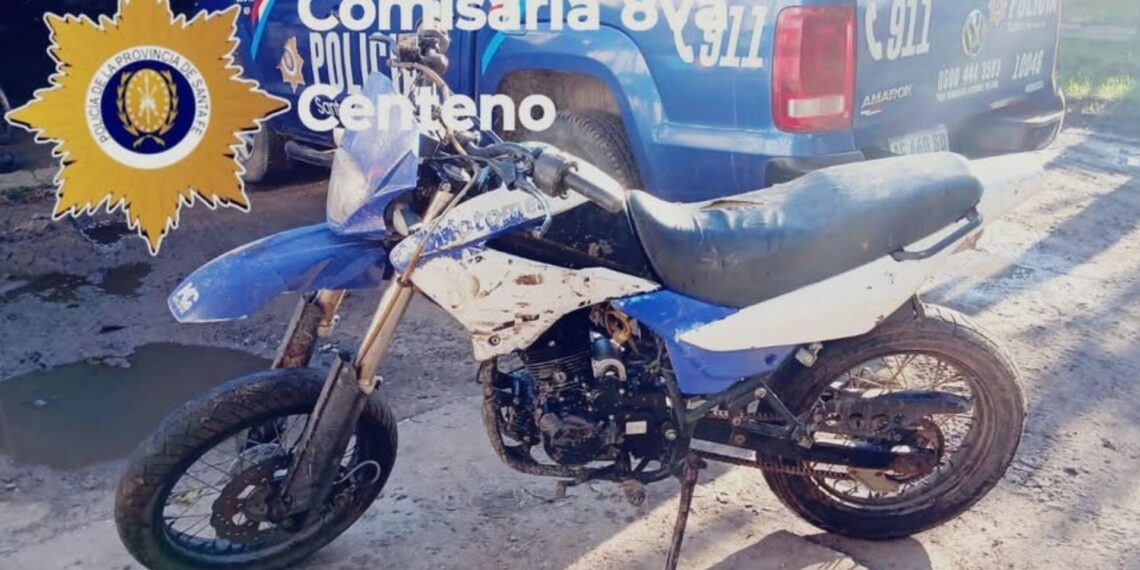 Centeno: recuperan motocicleta robada en zona rural