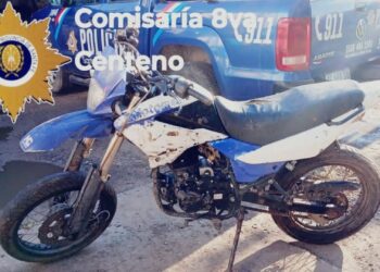Centeno: recuperan motocicleta robada en zona rural