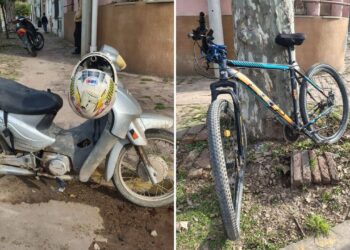 Siniestro vial en Gálvez: una ciclista resultó herida