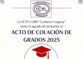 La Escuela Técnica Nº 280 “Corbeta Uruguay” invita al Acto de Colación 2025