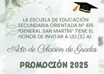 La EESO Nº 416 invita al Acto de Colación – Promoción 2025