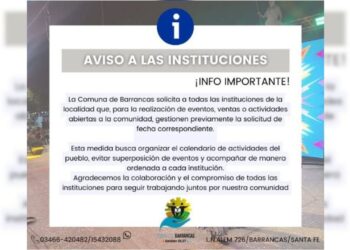 La Comuna de Barrancas realiza la coordinación del Calendario de Eventos y Actividades