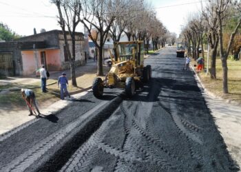 Díaz: Obra de asfalto en calle Lehmann gracias al trabajo conjunto con los vecinos