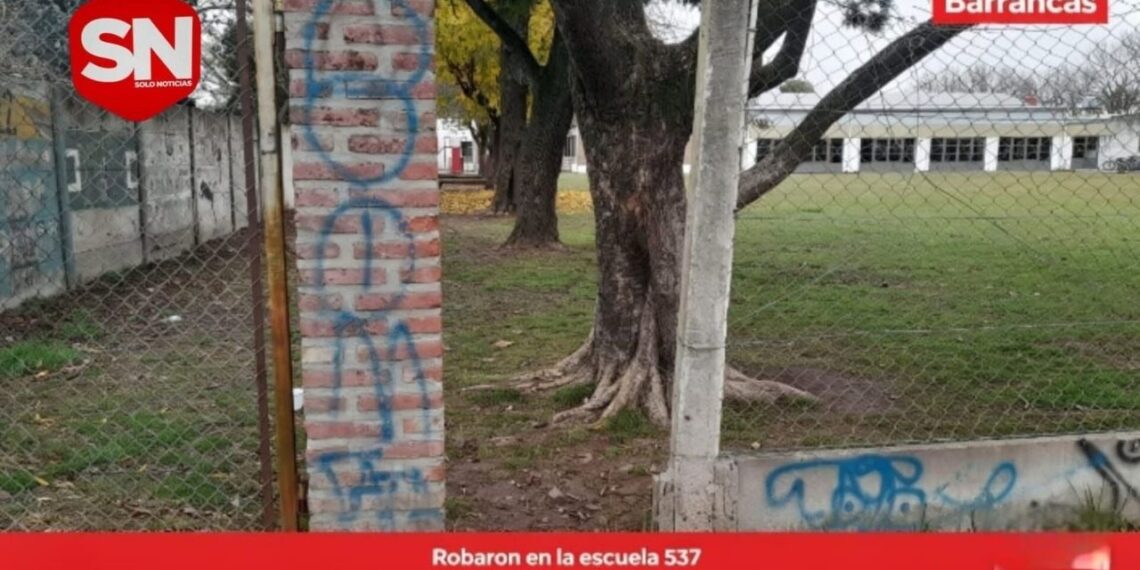 Indignación por robo y destrozos en la Escuela Primaria N° 537
