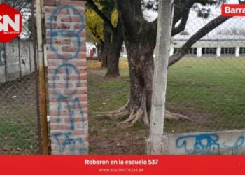 Indignación por robo y destrozos en la Escuela Primaria N° 537